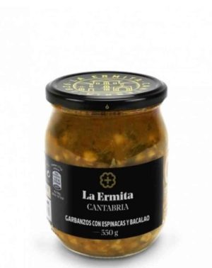 GARBANZOS CON ESPINACA Y BACALAO