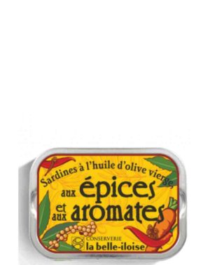SARDINAS EN ACEITE DE OLIVA, ESPECIAS Y HIERBAS