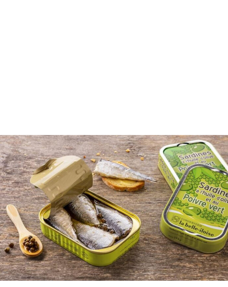 SARDINAS EN ACEITE DE OLIVA Y PIMIENTA VERDE SARDINAS EN ACEITE DE OLIVA Y PIMIENTA VERDE - Imagen 2