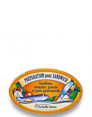 PREPARADO PARA BOCADILLO DE SARDINAS, TOMATE, CHIRIVÍAS Y GUISANTES