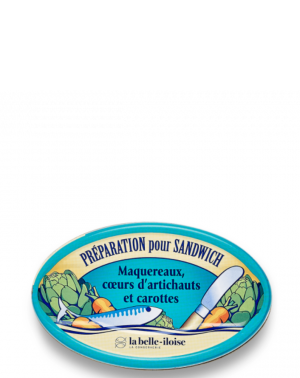 PREPARADO PARA BOCADILLO DE CABALLA, CORAZONES DE ALCACHOFA Y ZANAHORIAS