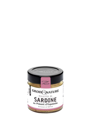RILLETES DE SARDINAS CON PIMIENTO DE ESPELETTE