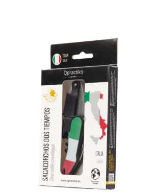 SACACORCHOS DOS TIEMPOS "BANDERA ITALIA"