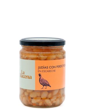 JUDIAS CON PERDIZ ROJA EN ESCABECHE